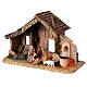 Stable with 10 cm Moranduzzo Nativity Scene and fountain s3