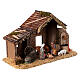 Stable with 10 cm Moranduzzo Nativity Scene and fountain s5