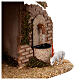 Stable with 10 cm Moranduzzo Nativity Scene and fountain s6