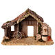 Stable with 10 cm Moranduzzo Nativity Scene and fountain s7