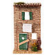 House frontage with clothes on a line, 10x20x5 cm for 6 cm Nativity Scene s1