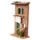 House frontage with clothes on a line, 10x20x5 cm for 6 cm Nativity Scene s2