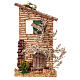 House frontage with tree, 10x20x5 cm, for 6 cm Nativity Scene s1