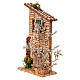 Facciata casetta con albero 10x20x5 cm presepe 6 cm s2