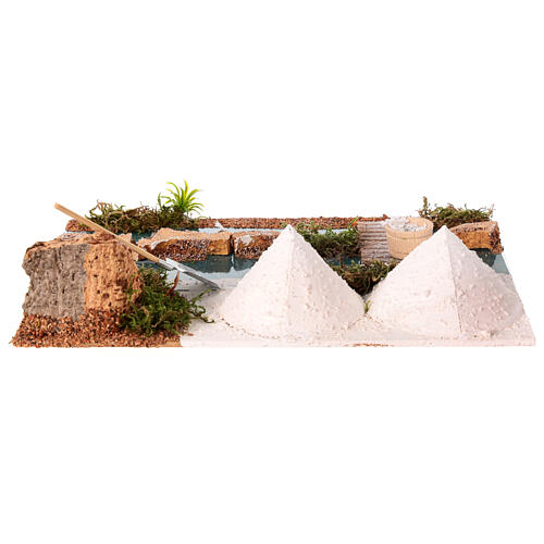 Tratto di mare: Saline 25x15 cm presepe 10 cm 5