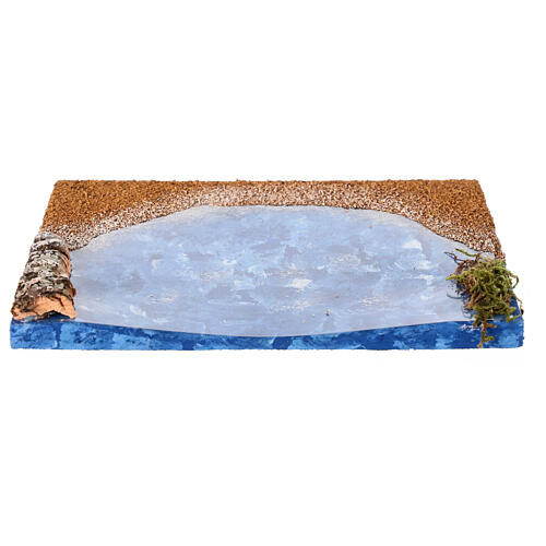 Meeresstück mit Strand – 15 × 20 cm, Krippenzubehör 1