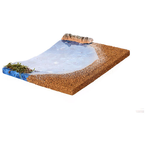 Meeresstück mit Strand – 15 × 20 cm, Krippenzubehör 3