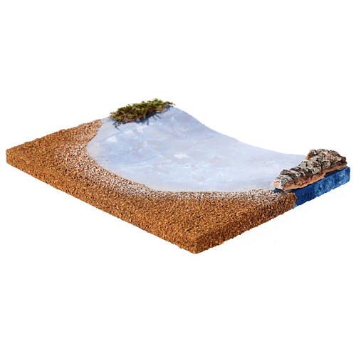 Meeresstück mit Strand – 15 × 20 cm, Krippenzubehör 4