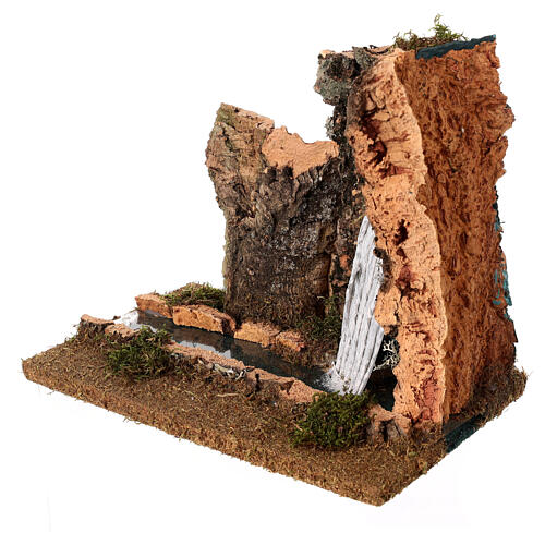 Cork river unit: waterfall with river, 25x15x20 cm 4