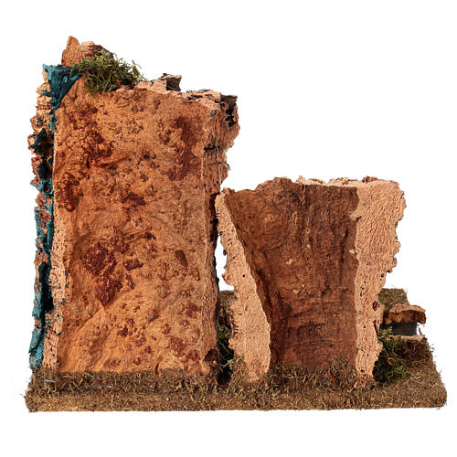 Cork river unit: waterfall with river, 25x15x20 cm 5