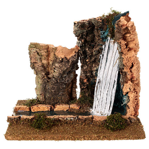 Fiume componibile FSC sughero: cascata con fiume 25x15x20 cm 1