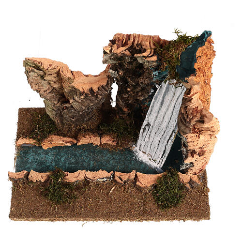 Fiume componibile FSC sughero: cascata con fiume 25x15x20 cm 2