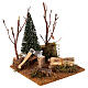 Rincón del leñador en el bosque 10x10 cm belén 10 cm s3