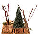 Rincón del leñador en el bosque 10x10 cm belén 10 cm s4