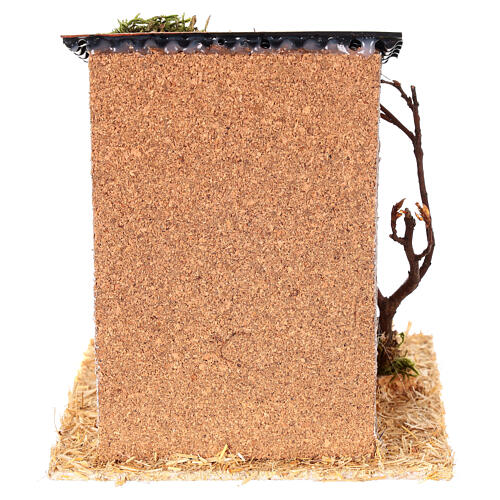 Stable with light bricks, 15x15x15 cm, for 6-8 cm Nativity Scene 4