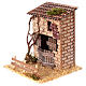Stalla con mattoni chiari 15x15x15 cm presepe 6-8 cm s2
