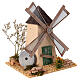 Mulino a vento funzionante in stile nordico 15x20x15 cm s3