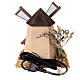 Mulino a vento funzionante in stile nordico 15x20x15 cm s4