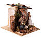 Setting with animated chestnut lady for 10 cm Moranduzzo Nativity Scene s3