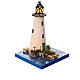 Stretch of sea: lighthouse with 3.5V battery-powered light, 10x15x10 cm s3