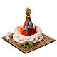 Fuoco funzionante a batterie cm 10x10x10 presepe 12 cm s2