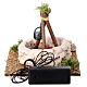 Fuoco funzionante a batterie cm 10x10x10 presepe 12 cm s3
