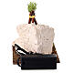 Fuoco da campo a batteria 10x10x10 cm presepe 12 cm s3