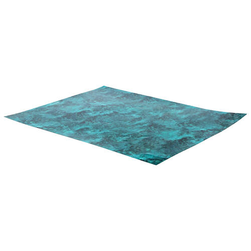 Hoja plastificada efecto agua 30x25 cm 2