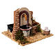 Fountain with light colored basin 15x10x15 cm nativity scene 12 cm s3