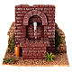 Functioning brick fountain 15x10x15 cm nativity scene 12 cm s1