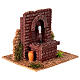 Functioning brick fountain 15x10x15 cm nativity scene 12 cm s2