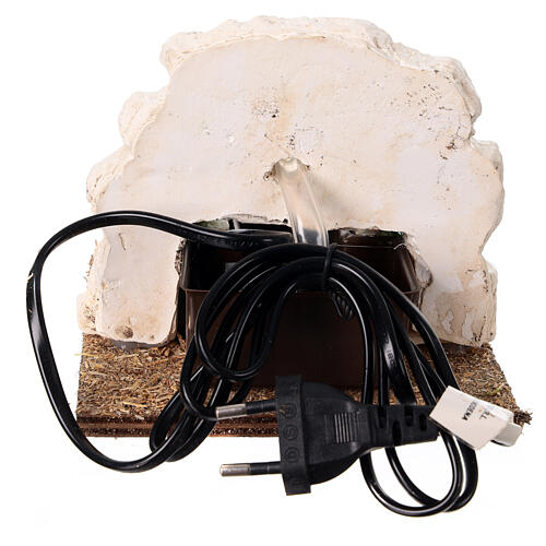 Fontanna z gipsu, 12x12x15 cm, do szopki 10-12 cm 4