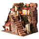 Lighted mountain village 20x20x15 cm for 4 cm nativity scene s3