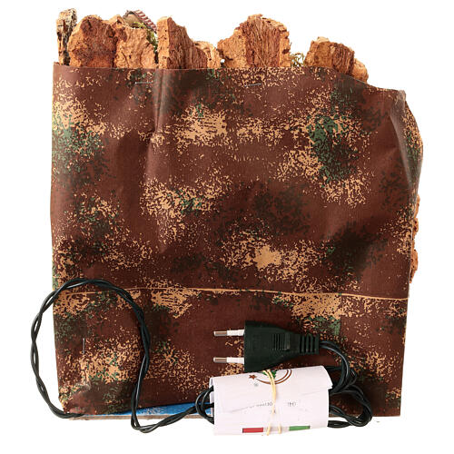 Paisaje con luces y mar 25x25x20 cm belén 10-12 cm 5