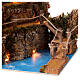 Paisaje con luces y mar 25x25x20 cm belén 10-12 cm s2