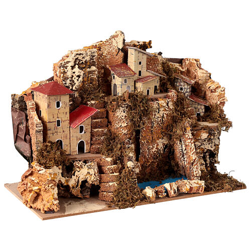 Bergdorf – 30 × 15 × 20 cm – für 4 cm Krippe 3