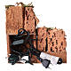 Borgo con mulino a vento e luci presepe 8-10 cm 25x25x20 cm s4