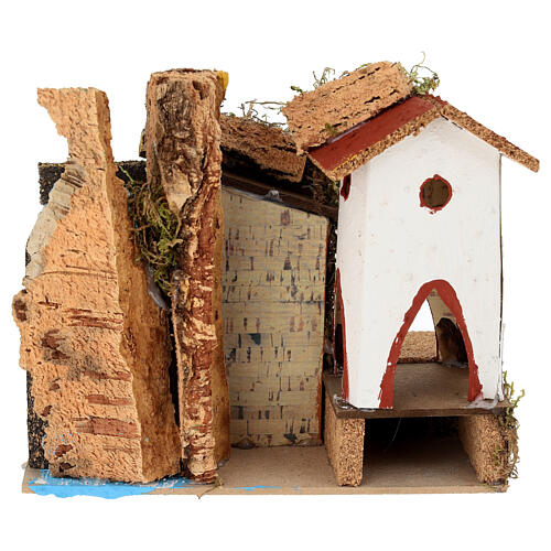 Wassermühle ohne echten Wasserlauf – 15 × 20 × 15 cm 4