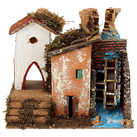 Molino de agua sin movimiento 15x20x15 cm