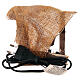 Fuoco luce effetto tremolante 10x10x5 cm con pentola presepe 10 - 12 cm s4