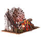 Fogo com lâmpada efeito chama presépio 10 cm 15x10x10 cm s3