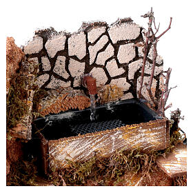 Fountain with pump, 15x20x15 cm, for 12-14 cm Nativity Scene