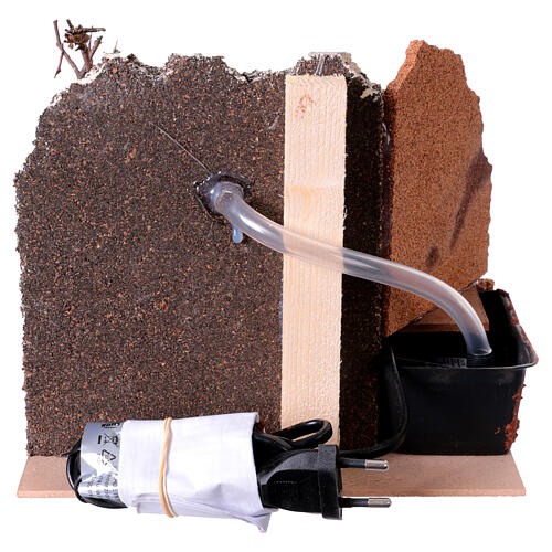 Fontana con pompa 15x20x15 cm presepe 12-14 cm 4