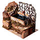 Fountain with pump 15x20x15 cm nativity scene 12-14 cm s3