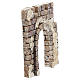 Nativity scene setting, wall with archway Moranduzzo in resin for 4 cm statues s3