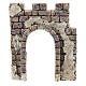 Miniature wall with arch entry, for 4 cm Moranduzzo nativity s1