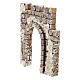 Miniature wall with arch entry, for 4 cm Moranduzzo nativity s2