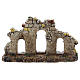 Nativity scene setting, triple arch ruin Moranduzzo in resin for 4-6 cm statues s4
