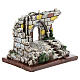 Miniature ancient ruin with arch in resin, Moranduzzo nativity 4-6 cm s3
