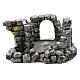 Nativity scene setting, castle ruins Moranduzzo in resin for 4-6 cm statues s1